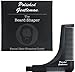 All In One Beard Comb and Mustache Tool - Shape and Groom Facial Hair - Exact Edges - Trim Neckline, Cheeks, Sideburns, and Goatee - Portable and Durable - Full Beard Comb and Bristle Brush for Oil