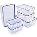 Food Storage Containers with Lids-12 Piece Set(6 Containers and 6 Lids)[60Oz,31Oz,14Oz]Airtight Leak Proof Meal Prep Containers - BPA Free Plastic Food Containers - Freezer&Microwave&Dishwasher Safe