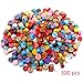 Augshy 300 Pcs Octagon Sealing Wax Beads with Stamps Seal Sealing Wax Melting Spoon and Sealing Wax Sticks Candles for Sealing Wax Stamp，22 Colors