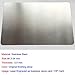 Ebamaz Metal Business Cards Blank Tablet Thick 86X54mm Pack of 10PCS (Stainless Steel 0.5mm Thickness, Original Finishing Silver,Blank)