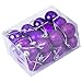 Genuisbaby 24pcs Christmas Balls Ornament Shatterproof Pendants for Holiday Xmas Garden Decorations (Purple)