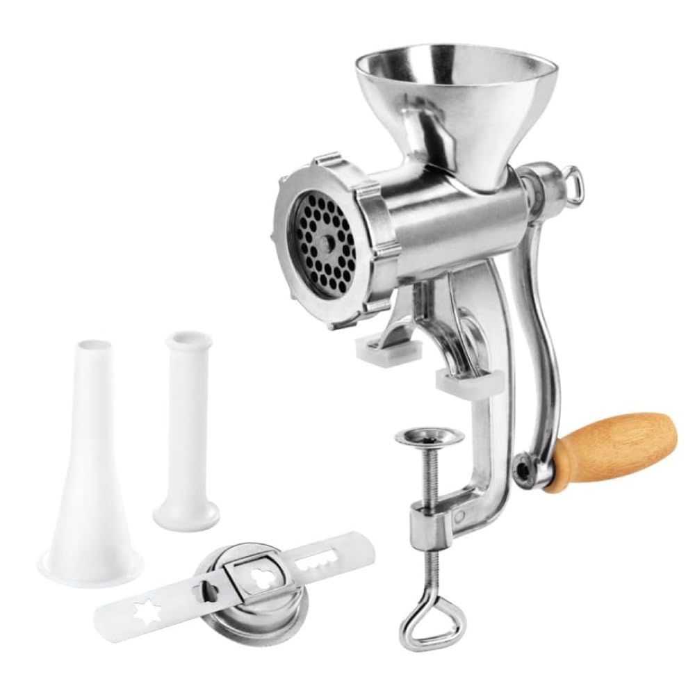 Metaltex Meat Grinder, Aluminium, Silber, 10 x 14 x 26.5 cm , Pack of 1