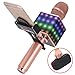 Wireless Bluetooth Karaoke Microphone – Portable KTV Karaoke Machine with Speaker + FREE USB Disco Ball Light & Phone Holder Perfect for Pop, Rock n' Roll Parties, Solo Parties & More (E106 2.0 Pink)