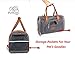 ShamBo Luxury Airline Approved Pet Carrier. Dog Carrier & Cat Carrier Fits Under Seat. Soft Sided Pet Carrier for Small Dogs & Cats. Oxford w/Quality Grade Mesh. 2 Fleece Beds Included.