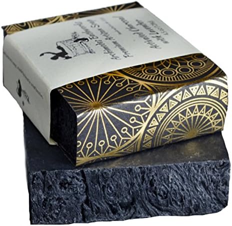 Handmade Natural Soap - Made in USA - Hand Soap - Bath Soap - Face Soap - One 4.5 oz Bar - Organic Ingredients (Activated Charcoal with Lavender, 1 bar)