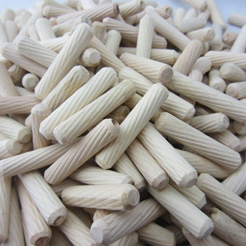 Ochoos 12100mm Woodworking Hardwood Round Dowel Pins Furniture Fitting Cabinet Drawer Round Fluted Wooden Craft Dowel Pins Rods
