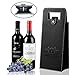 Sunfuny Wine Gift Bags Upscale Resuable Leather Wine Tote Bag,Double Layered Leakproof Protective 2 Bottles Wine/Champagne/Beer Carrier For Picnic,Travel and Holiday