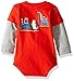 Carhartt Baby Boys' Long Sleeve Bodysuit, Assorted Color, 12M