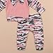 Baby Boys Girls Family Clothes Long Sleeve Camouflage Romper Outfit Pants Set +Hat+Headband (0-6 months, sister pink-A)