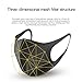 5 Pack Face Masks, 10 Replacement N95 Reusable Mask Filter, Air Filtration Mask Anti Dust Face Mouth Masks Particulate Mask for Smoke, Black Face Mask for Cycling, Sport, Travel, Daily Life