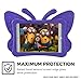 iPad Mini Case, iPad Mini 2 Case, iPad Mini 4 Case for Kids, Adorable Butterfly Wings Doubles as Kickstand Carrying Tablet Protective Case Cover for iPad Mini 1/2/3/4 - Purple