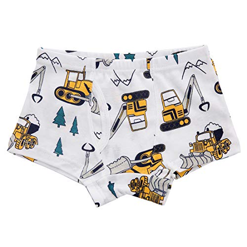 benetia Boys Underwear Briefs Soft Cotton Cars Dinosaur 6-Pack Size 6 7