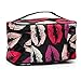 Julyshop Handle Multi-color Kiss Large Cosmetic Bag Travel Makeup Organizer Case Holder