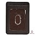 Estalon Genuine Leather RFID Blocking Credit Card Holder Case, Minimalist front Pocket Slim Wallet With ID Window (Brown) (Brown Pebble)