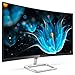 Philips 278E9QJAB 27″ Curved Frameless Monitor, Full HD 1080P, 128% sRGB & 102% NTSC, FreeSync, HDMI/DisplayPort/VGA, Speakers, VESAthumb 2