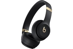 Beats Solo 4 - Wireless Bluetooth On-Ear Headphones, Apple & Android Compatible, Up to 50 Hours of Battery Life - Gold & Blac