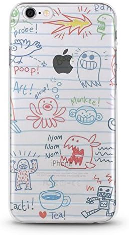 iPhone 6S / 6 Slim Protective Soft Flexi Crystal Clear Case (Funny Cartoon)