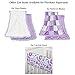 Purple Crib Bedding, Zoe 8-In-1 Floral Patchwork Baby Bedding Set by The Peanut Shell