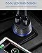 Andobil Car Charger, QC 3.0 Dual USB Car Charger Boost Fast Adapter Compatible iPhone Xs/Xs Max/X/8/8 Plus/7/7 Plus, Sumsung Galaxy S10/S10 Plus/S10e/S9+/S9/S8/S8+/Note 9, Google, LG, OnePlus and More