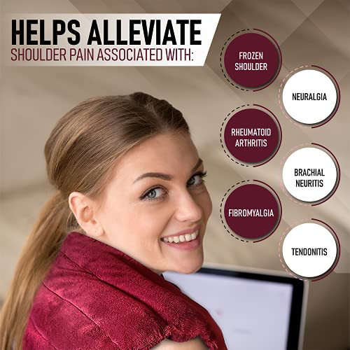 Heating Pad for Neck and Shoulders Microwavable Moist Heat Aromatherapy Wrap Hot Compress for