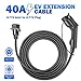 Morec J1772 Extension Cable, 40Amp 20ft EV Extension Cord for EV Charging Stations primary