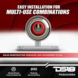 DS18 FHSAGU80A Round AGU Fuse Holder with 80A Fuse