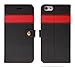 AceAbove iPhone 6 Case, iPhone 6 .4.7” Wallet case [Black/Red] - Premium PU Leather Wallet Cover with [Card Slots] and [Stand] Function for Apple iPhone 6 4.7 Inch Late 2014 Model (Black)