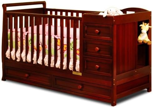 Catherine 3-in-1 Convertible Crib - Cherry