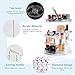 Awenia Makeup Organizer 360-Degree Rotating, Adjustable Makeup Storage, 7 Layers Large Capacity Cosmetic Storage Unit, Fits Different Types of Cosmetics and Accessories, Plus Size with Makeup Bag