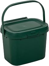 Addis 518250 Everyday Kitchen Food Waste Caddy Bin 4.5 L Dark Green