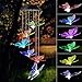 Wind chimes outdoor, gifts for mom, solar wind chimes ,Heart wind chime ,outdoor decor, mom gifts,mom borthday gift,gardening gifts,grandma gifts, color wind chimes solar,windchimes unique outdo
