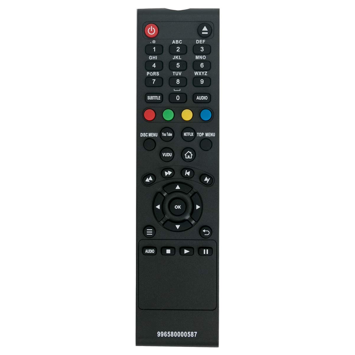 Photo 1 of 996580000587 Replacement Remote Control Applicable for Philips BDP2285/F7 BDP2305/F7 BDP2205/F7 BDP2285/F7B BDP2385/F7B BDP2285 BDP2305 BDP2205 BDP2385 Blu-ray Disc DVD Player