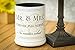 Mr & Mrs Forever and Always Ceramic Stoneware Electric Large Jar Candle Warmer