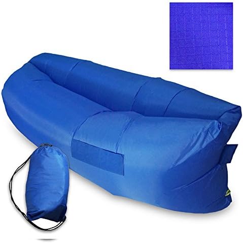 OUSPOTS Outdoor Inflatable Lounger Convenient Compression Air Bag Portable Nylon Fabric Suitable Bag for Camping, Beach, Park, Backyard