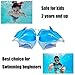 UUFFOO Inflatable Swim Arm Bands Water Wings Floatation Sleeves Cartoon Shark Swimming Rings Tube Trainers Armbands Pool Floats Toys for Kids Age 2 Years and Up
