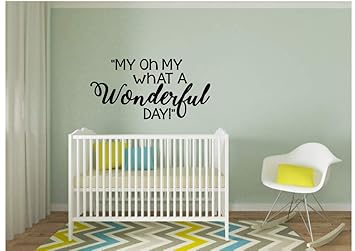 Amazon Com My Oh My What A Wonderful Day 11x21 Decal Only