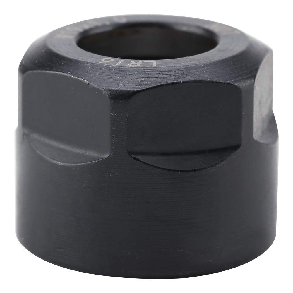 1pcs ER16 type shank lock nut dynamic balance nut (black ER16 outer A inner M type M19*1.0), Fastening Parts