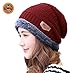Women Fashion Hats HINDAWI Thick Knit Skull Cap Warm Winter Snow Slouchy Beanies