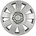 OxGord Hub-caps for 03-04 Toyota Corolla (Pack of 4) Wheel Covers 15 inch Snap On Silver