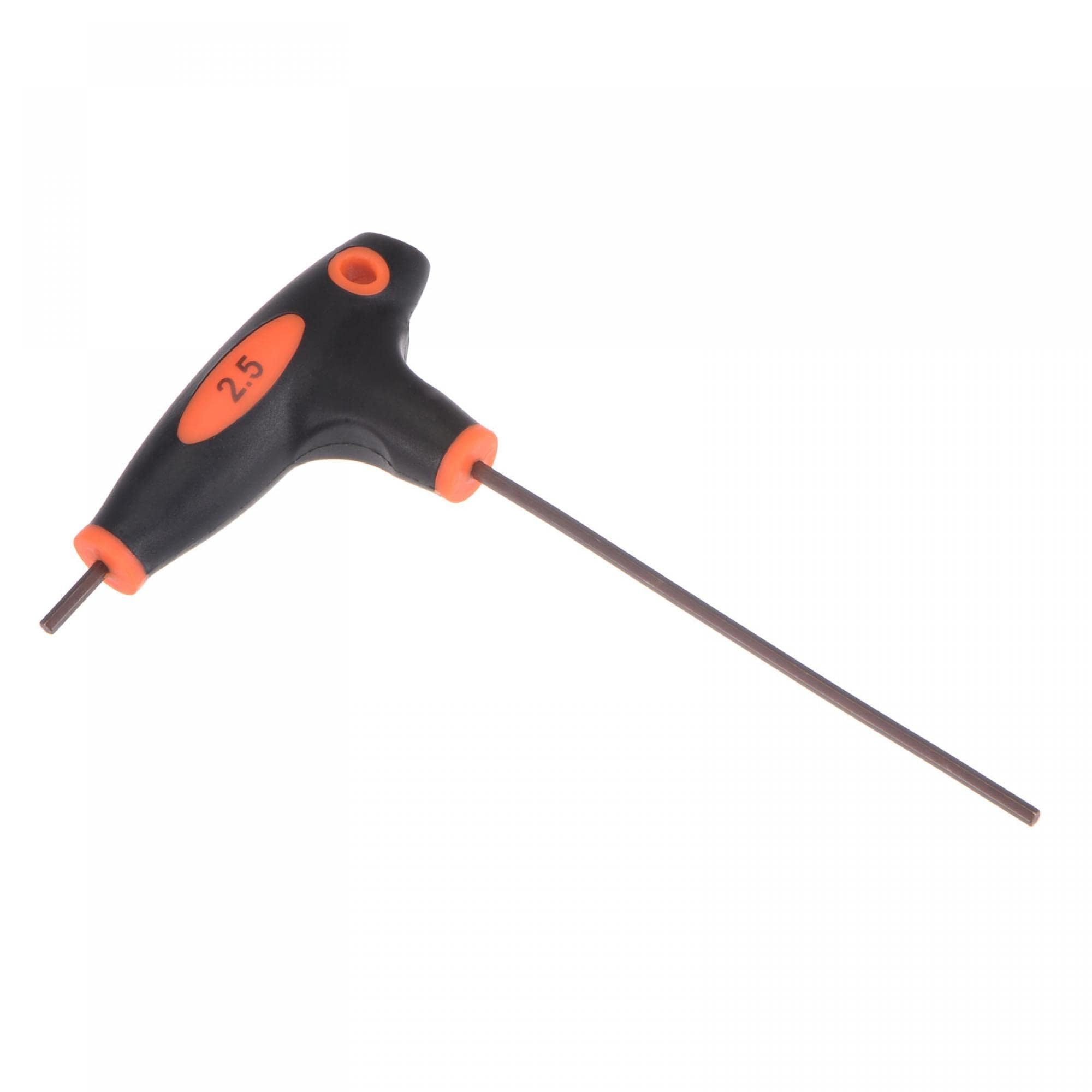 TOP-VIGOR 1Pcs 2.5mm Hex Key T-Handle, T Bar Dual End Wrench Spanner Allen Key for Home Repair and Mechanical Maintenance, Metric S2 Steel