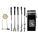 Wizard Wand Makeup Brushes, 5 Set Beauty Tools Eye Eyeshadow Blending Brushes Cosmetic Makeup Tool with Gift Bag with Necklace