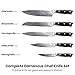 Japanese Damascus Knife Set 67 Layers High Carbon Stainless Steel, Chef Bread Carving Utility Paring Kitchen Knife Cutlery Set, G10 Handle, 5pcs
