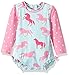Hatley Baby Girls' Rash Guard, Ponies/Polka Dots, 6-9M