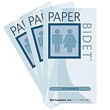 Paper Bidet (NEW!)- Flushable, Biodegradable, Unscented Moist Bathroom Wipes 12 Individual Packs Per OrderOn Sale