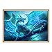 FORESTIME 5D DIY Diamond Painting Embroidery,Full Drill Ice Dragon Stitch Diamond Embroidery Rhinestone Painting Cross Stitch Kit Painting by Number Kits Home Wall Decor (blue, 30×40 cm)
