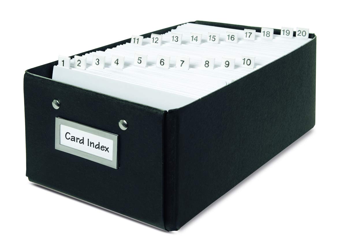 Djois, 10503-3L Self Adhesive Card Tabs Permanent, Made in Denmark, File Register & File Systems, A-Z / 1-53 / JAN-DEC, 10 × 150 mm (White) Pack of 5