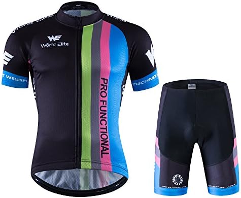 World Elite 半袖 サイクルジャージ 上下セット 自転車