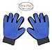Pet Grooming Glove - Massage Magic Hair Remover - Perfect for Dogs and Cats with Long and Short Fur Single Hand