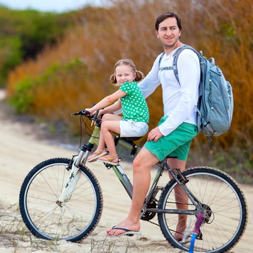 Fuutilake Children's Mountain Bike Seat, Front Mounted Bicycle Seat for Children 2-6 Years, Removable Child Bicycle Seat with Armrest Frame Set Compatible with All Adult Mountain Bikes