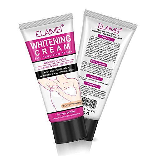 White Cream for Armpit, Underarm and Bikini Line After Hair Removal Intimate Bleaching, Crotch and Nipple Whitening Pinkish, Elbow Knee Ankle Brightening for Hyperpigmentation Treatment